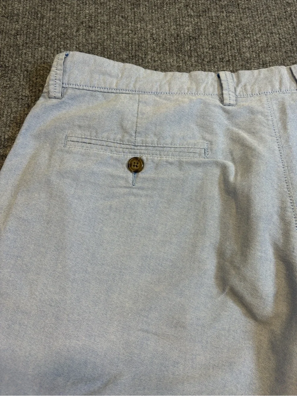 J.Crew Men's Oxford Chino Shorts Light Blue Size 35 Cotton 10
